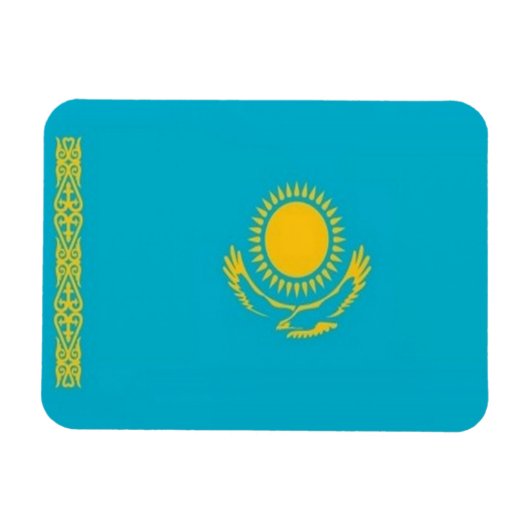 Magnet Flexible Kazakhstan - Drapeau - (Horizontal)