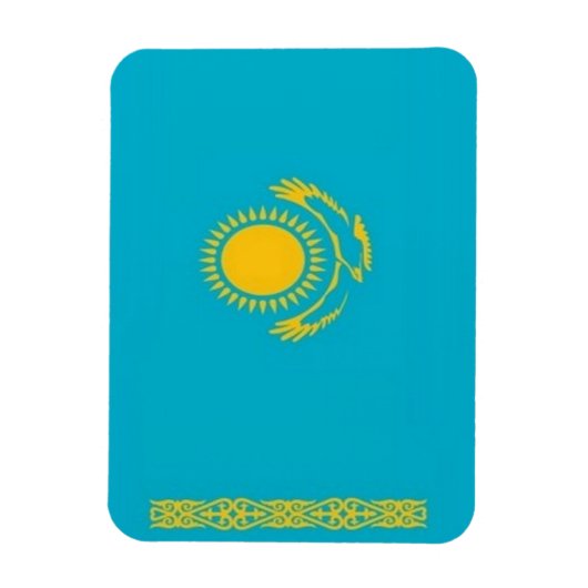 Magnet Flexible Kazakhstan - Drapeau - (Vertical)
