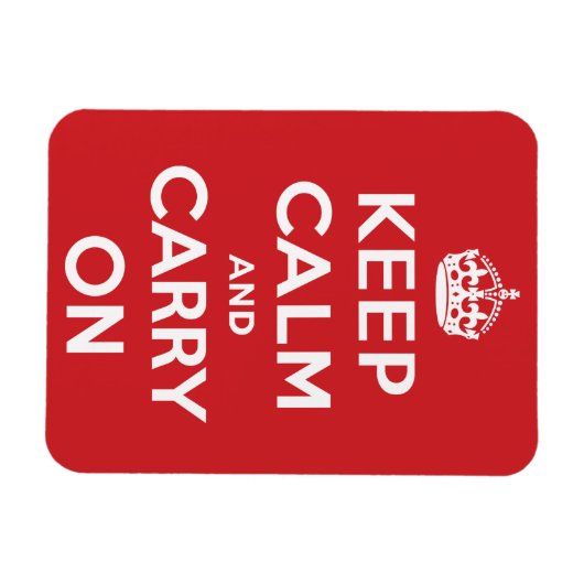 Magnet Flexible Keep Calm and Carry (Horizontal)