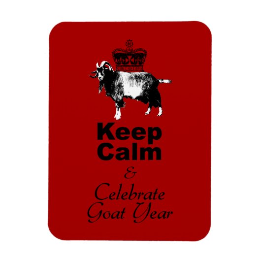 Magnet Flexible Keep Calm and Celebrate Goat Year 2027 Mg (Vertical)