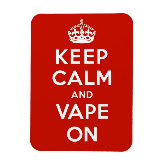 Magnet Flexible Keep Calm and Vape On (Vertical)