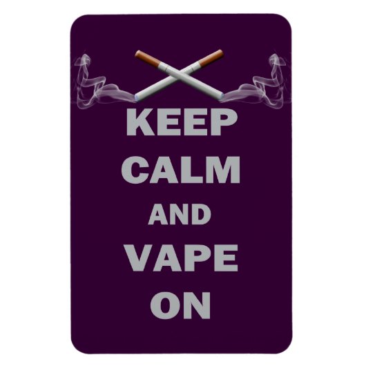 Magnet Flexible Keep Calm and Vape On (Vertical)