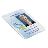 Magnet Flexible Keepsake Memorial  Bluebird Garden Bird  (Côté Droit)
