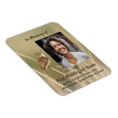 Magnet Flexible Keepsake Memorial Photo Bird Garden Nature  (Côté Droit)