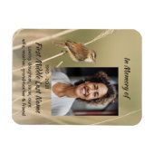 Magnet Flexible Keepsake Memorial Photo Bird Garden Nature  (Horizontal)