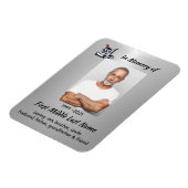 Magnet Flexible Keepsake  Memorial Semi-Truck Tractor-trailer  (Côté Gauche)