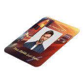 Magnet Flexible Keepsake Memorial  SemiTruck Tractor-trailer  (Côté Gauche)