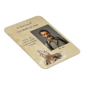 Magnet Flexible Keepsake Memorial Watercolor Seals Animals (Côté Droit)