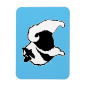 Magnet Flexible Keeshond Graphics - Cute Original Chig Art (Vertical)