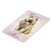 Magnet Flexible Keeshond Heart Maman (Côté Gauche)