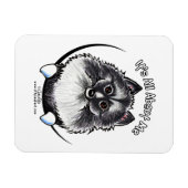 Magnet Flexible Keeshond IAAM (Horizontal)
