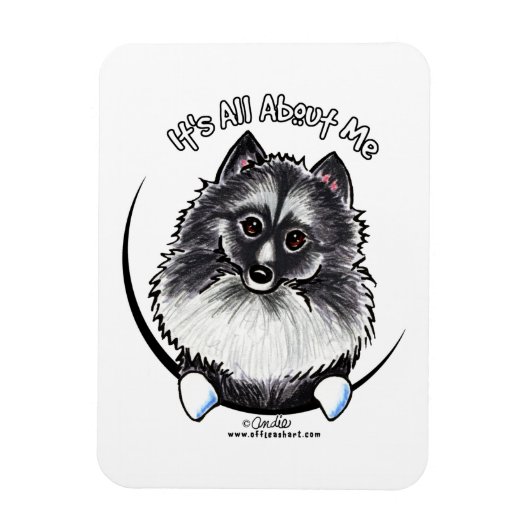 Magnet Flexible Keeshond IAAM (Vertical)
