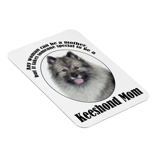Magnet Flexible Keeshond Maman (Côté Droit)