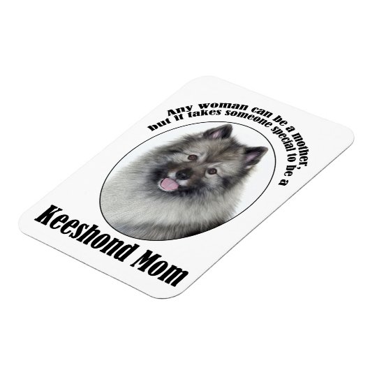 Magnet Flexible Keeshond Maman (Côté Gauche)