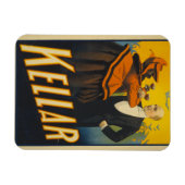 Magnet Flexible Kellar le Magicien Toasting le diable (Horizontal)