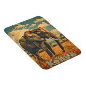 Magnet Flexible Kenya Elephant Vintage (Côté Droit)