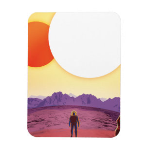 Magnet Flexible Kepler-16b : Coucher de soleil solaire binaire Fin