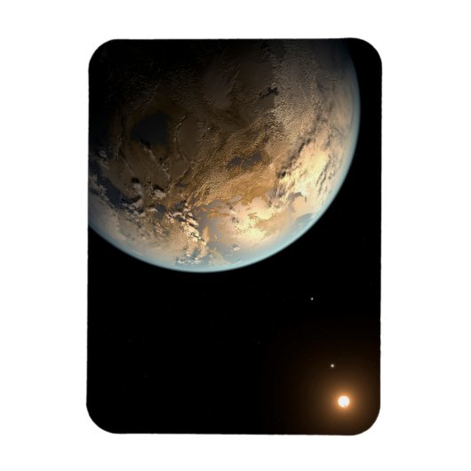 Magnet Flexible Kepler-186f Orbitant Une Étoile Éloignée. (Vertical)
