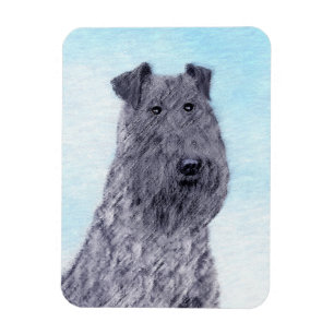 Magnet Flexible Kerry Blue Terrier peinture mignonne Chien d'origi