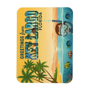 Magnet Flexible Key Largo Floride – Vacances Tropicales