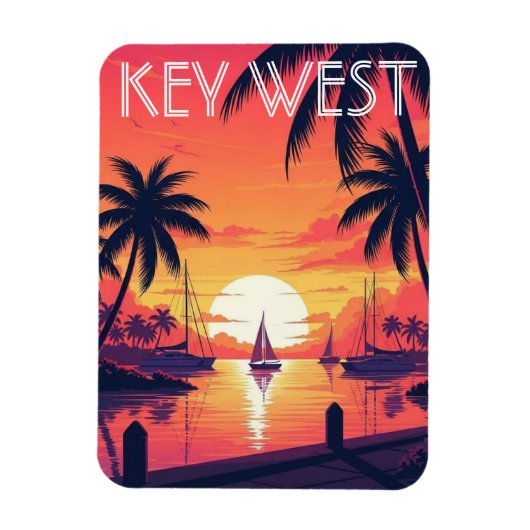 Magnet Flexible Key West Florida Postcard (Vertical)