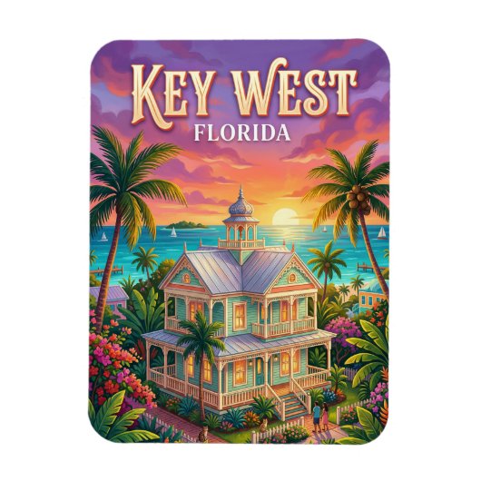 Magnet Flexible Key West Floride (Vertical)