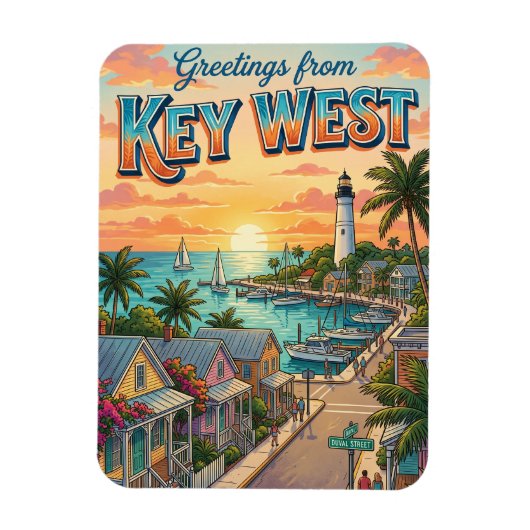 Magnet Flexible Key West, Floride (Vertical)