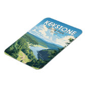 Magnet Flexible Keystone State Park Pennsylvania Travel Vintage (Côté Gauche)