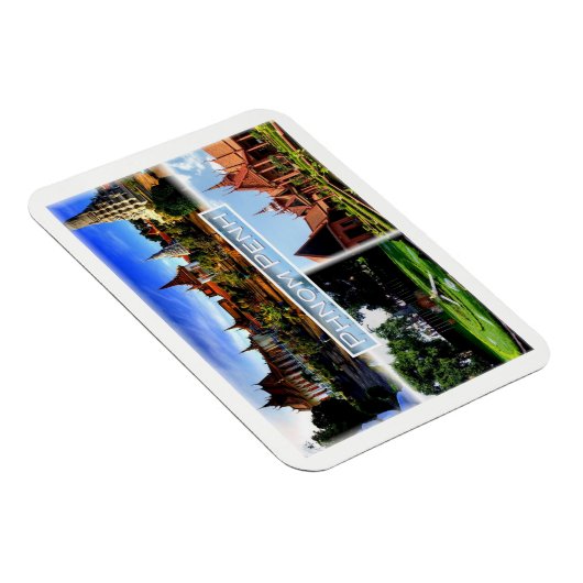 Magnet Flexible KH Phnom Penh - Pagode d'argent - Palais Royal - M (Côté Droit)