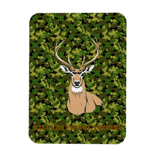 Magnet Flexible Killertinesoutdoors whitetail magnet. (Vertical)