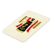 Magnet Flexible Kimono japonais traditionnel avec imprimé floral (Côté Gauche)