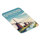 Magnet Flexible Kinderdijk Pays-Bas (Côté Droit)