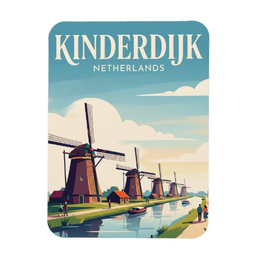 Magnet Flexible Kinderdijk Pays-Bas (Vertical)