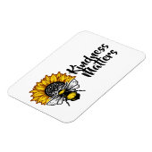 Magnet Flexible Kindness Matters Sunflower Bee (Côté Gauche)