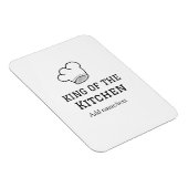 Magnet Flexible King of the cuisine chef cuisine ajouter nom couro (Côté Droit)