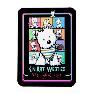 Magnet Flexible KiniArt Westies Époques