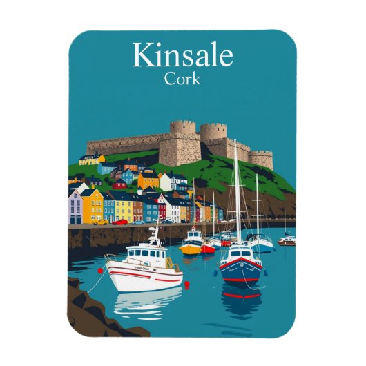 Magnet Flexible Kinsale Cork Irlande Village côtier irlandais (Vertical)