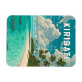 Magnet Flexible Kiribati Illustration Travel Art Vintage (Horizontal)