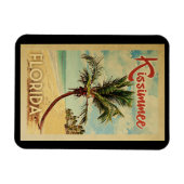 Magnet Flexible Kissimmee Palm Tree Vintage voyage (Horizontal)