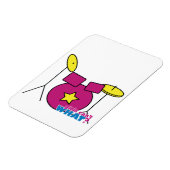 Magnet Flexible Kit de tambour - rose (Côté Gauche)
