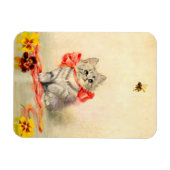 Magnet Flexible Kitten avec ruban rouge (Horizontal)