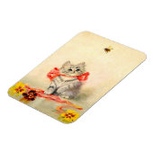 Magnet Flexible Kitten avec ruban rouge (Côté Gauche)