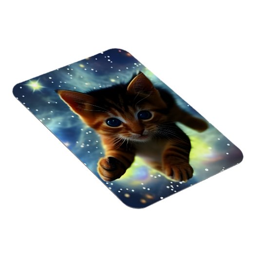 Magnet Flexible Kitten Courant Dans L'Espace (Côté Droit)