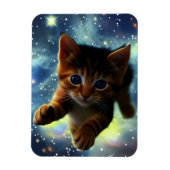 Magnet Flexible Kitten Courant Dans L'Espace (Vertical)