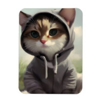 Kitten dans un Sweat - shirt à capuche