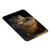 Magnet Flexible Kitten dans une teacup jaune Aimant flexible (Côté Droit)