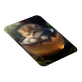 Magnet Flexible Kitten dans une teacup orange Aimant flexible (Côté Droit)