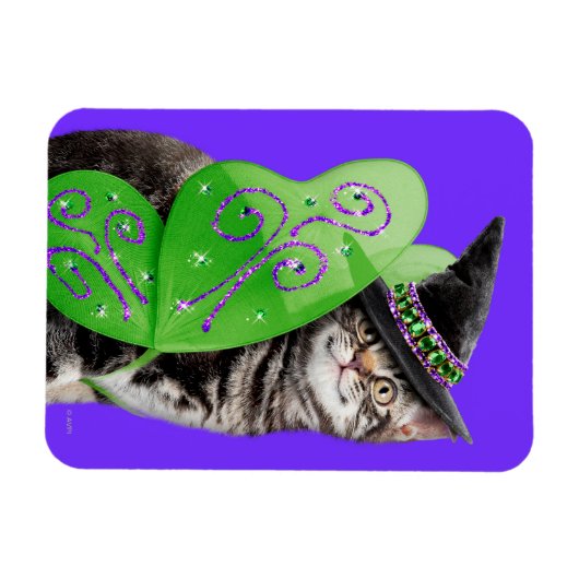 Magnet Flexible Kitten Witch Fairy (Horizontal)