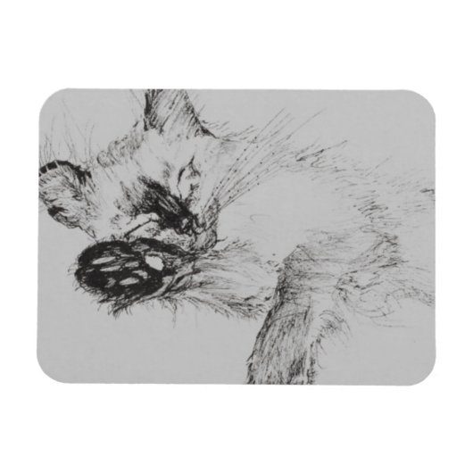 Magnet Flexible Kitty 'Baby' (Horizontal)