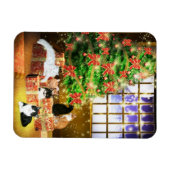 Magnet Flexible Kitty cat Noël (Horizontal)